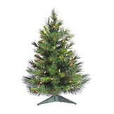 2 foot Cheyenne Pine Christmas Tree: Clear Lights