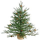 2 foot Carmel Christmas Tree with Cones: Unlit