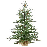 2.5 foot Carmel Christmas Tree with Cones: Unlit