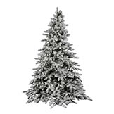 12 foot Flocked Utica Fir Christmas Tree: Unlit