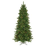 8.5 foot Slim Camdon Fir Christmas Tree: Multi-Colored Lights