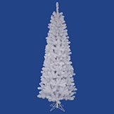 9.5 foot White Salem Pencil Pine Tree: Unlit