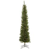 8.5 foot Durham Pole Pencil Pine Tree: Clear LEDs