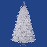 7.5 foot Sparkle White Spruce Christmas Tree: Unlit