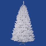 9.5 foot Sparkle White Spruce Christmas Tree: Unlit