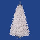 9.5 foot Sparkle White Spruce Tree: White LEDs