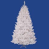 12 foot Sparkle White Spruce Tree: White LEDs