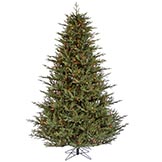 7.5 foot PE/PVC Itasca Frasier Christmas Tree: Multi-Colored LEDs
