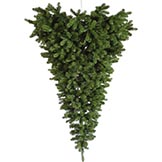 6 foot American Upside Down Wall Christmas Tree: Unlit