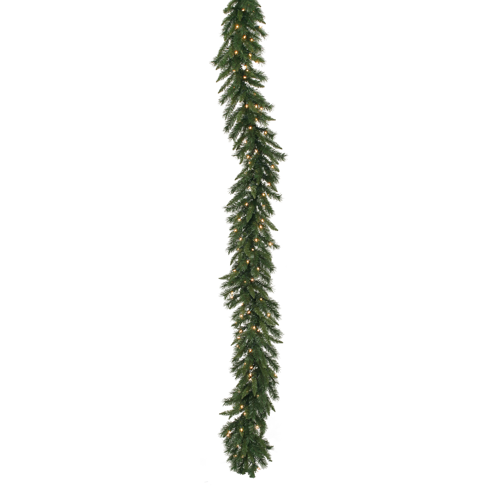 9 foot x 12 inch Imperial Garland: Clear LEDs | A877210LED