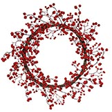 22 inch Outdoor Red Berry Wreath