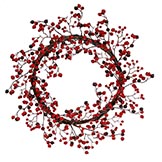 22 inch Outdoor Red/Burgundy Berry Wreath