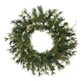 30 inch Mixed Country Wreath: Unlit