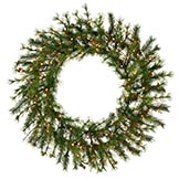 48 inch Mixed Country Wreath: Lights