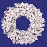 Flocked Alaskan Wreath