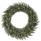 36 inch Camdon Fir Wreath: Clear LEDs