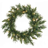 24 inch Imperial Wreath: Lights