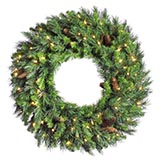 60 inch Cheyenne Pine Wreath: Unlit