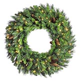 96 inch Cheyenne Pine Wreath: Unlit