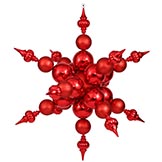 39 inch Red Snowflake Ornament