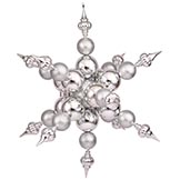 39 inch Silver Snowflake Ornament