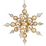 39 inch Gold Snowflake Ornament