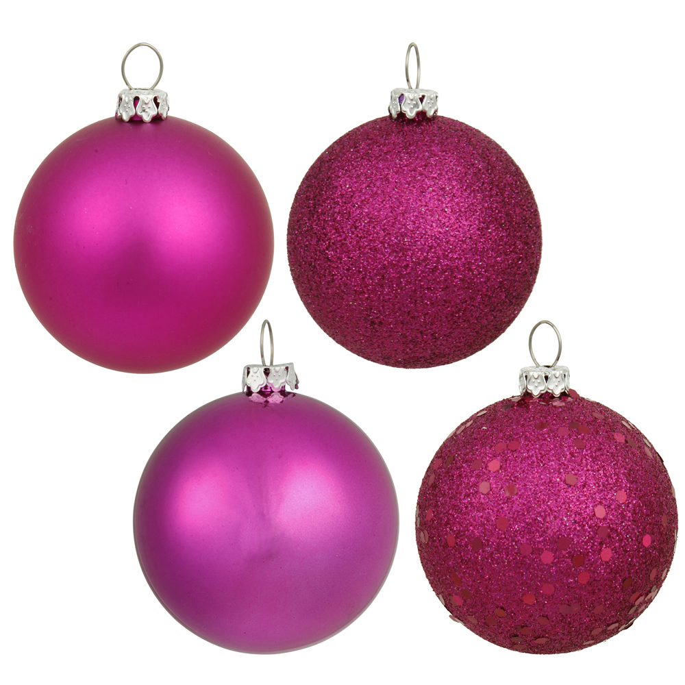 20ct. 3 Purple Shatterproof Christmas Ornaments