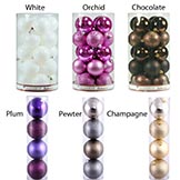 4 inch Assorted Ball Ornaments (Box of 12 Balls)