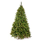 8.5 foot PE/PVC Cashmere Slim Christmas Tree: Clear LEDs