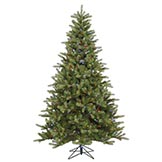 7.5 foot PE/PVC King Spruce Christmas Tree: Multi-Colored LEDs