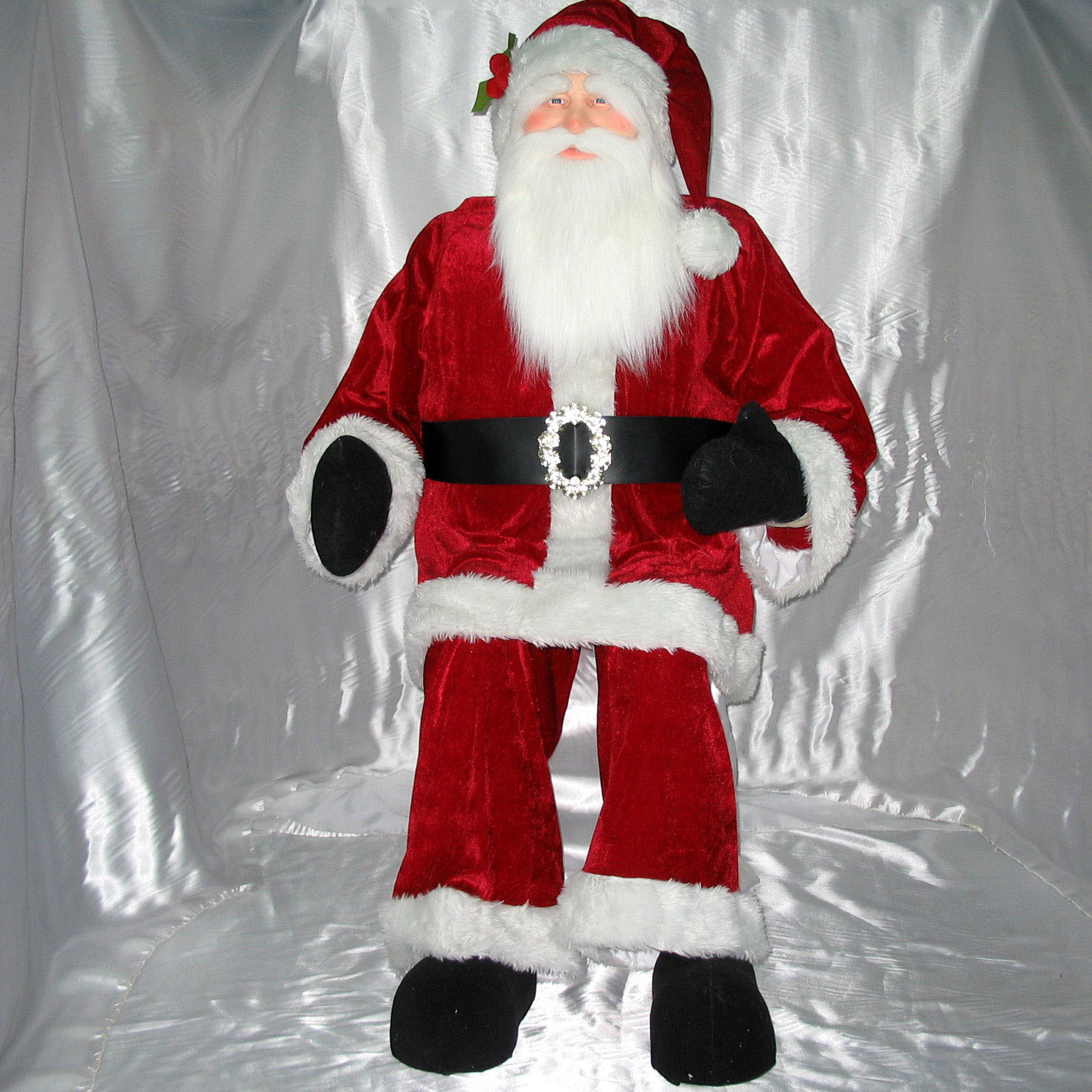 6 foot Red Velvet Santa | C896010