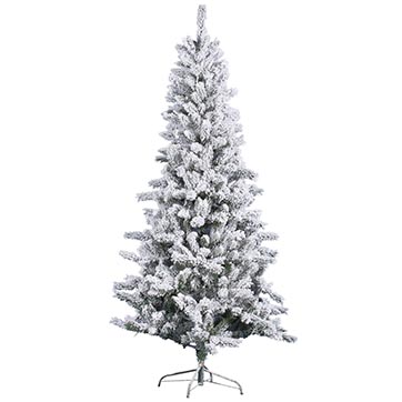 Heavy Flocked Slim Pine Tree | Avamia