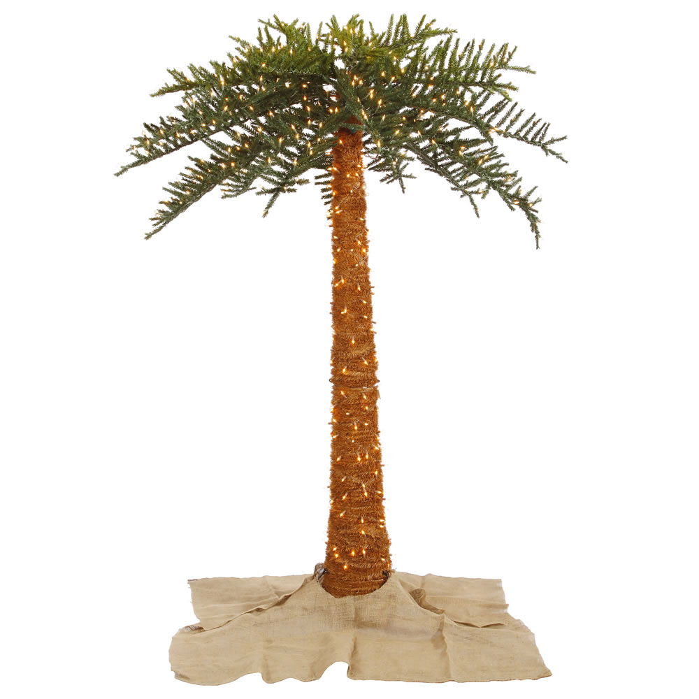 tree palm outdoor foot lights trees artificial lit pre royal clear decorate