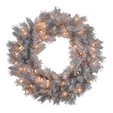 Artificial Silver White Pine Wreath