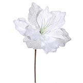 16 inch Sparkle Amaryllis Christmas Pick