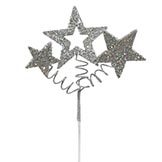 10 inch Glitter Star Christmas Spray