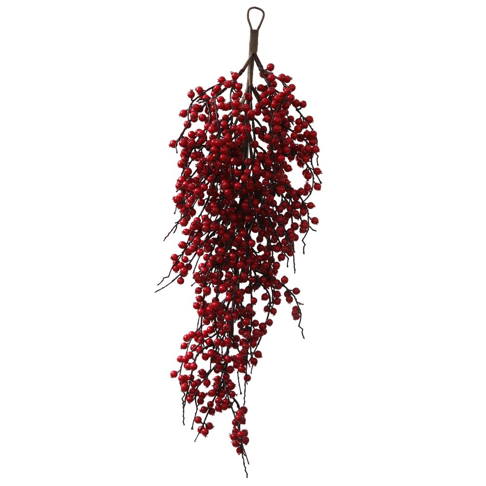 32 Red Indoor/Outdoor Berry Teardrop: Red | P135418