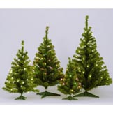 3 foot Canadian Pine Christmas Tree: Mini Lights