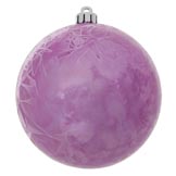 6 inch UV Protected Orchid Pink Crackle Ball Ornament