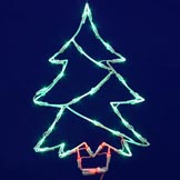 18 x 12 inch LED Light Christmas Tree