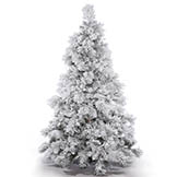 4.5 foot Alberta Flocked Tree: Unlit