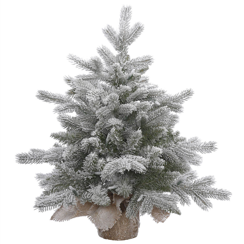 PE/PVC Frosted Sable Pine Tree in Burlap Base | VCK4913