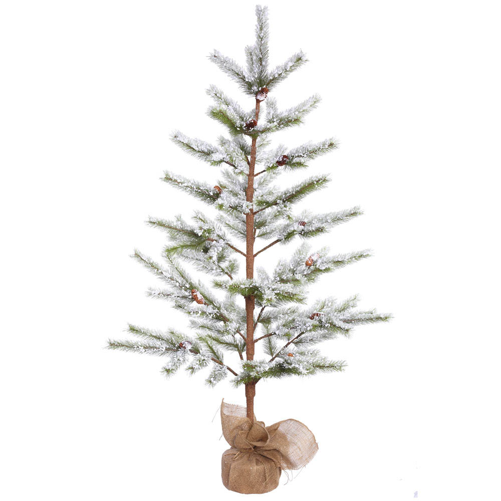 5 foot Flocked Desert Pine Tree: Unlit | E155150