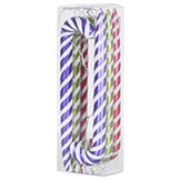 7.5 inch Purple, Lime, Cerise Candy Cane Ornament (Box of 6)