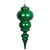 14 inch Matte Green UV Protected Finial Ornament