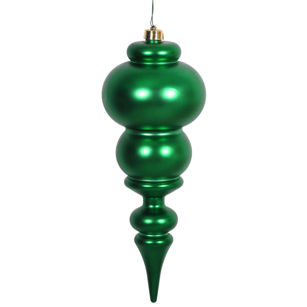 14 inch Matte Green UV Protected Finial Ornament | N150604DMV