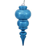 14 inch Shiny Turquoise UV Protected Finial Ornament