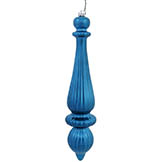 14 inch Matte Turquoise UV Protected Tear Drop Ornament (Set of 2)