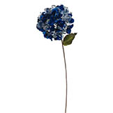 29 inch Blue Velvet Hydrangea Flower Pick with 7 inch Flower
