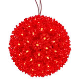 7.5 inch Indoor/Outdoor Starlight Sphere: 100 Red LEDs